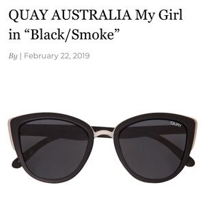 Quay ‘My Girl’ Sunglasses with case